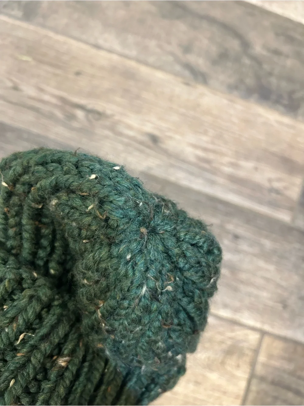 Handmade Unisex Cozy Kelp Knit Wool Blend Chunky Beanie 12” NEW